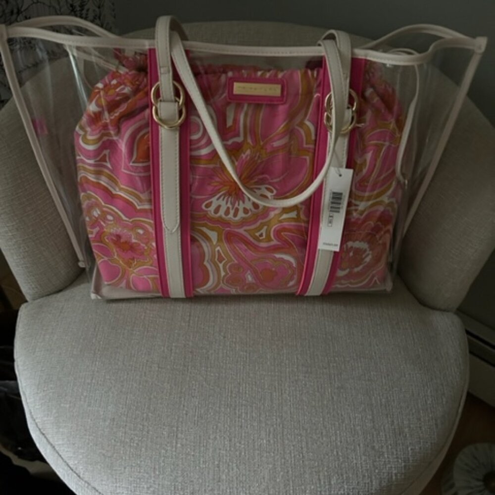 Trina Turk Clear Vinyl Anniversary Tote